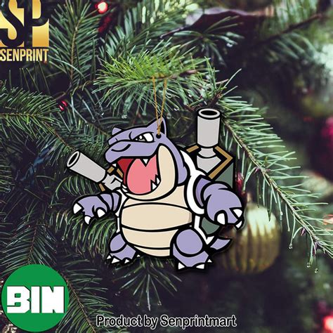 Christmas Gifts Shiny Blastoise Pokemon Christmas Pokemon Ornament