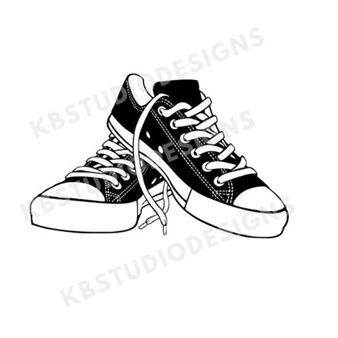 Sneaker Svg Casual Shoes Svg Sneakers Svg Sneakers Clipart Sneakers