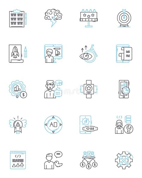 Natural Traffic Linear Icons Set Flow Environment Organic Ecology