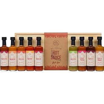 Amazon Hot Sauce Gift Set Pack Hot Sauce Variety Pack In Premium Wooden Box Great