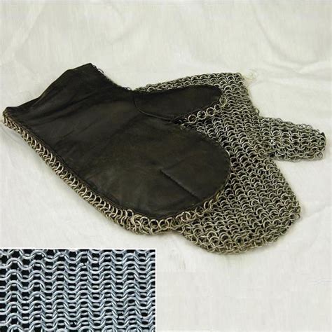 Padded Chainmail Mittens High Tensile Steel Mm Butted Code