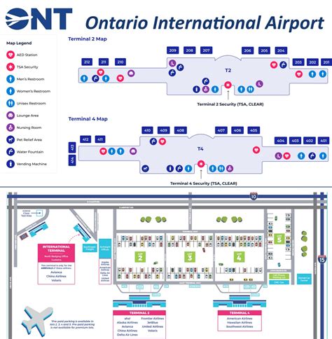 Ontario International Airport Map - Ontheworldmap.com