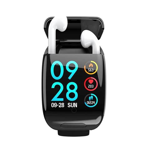 Abcros TWS D8 Smartwatch With Heart Rate Monitor Black Skroutz Cy