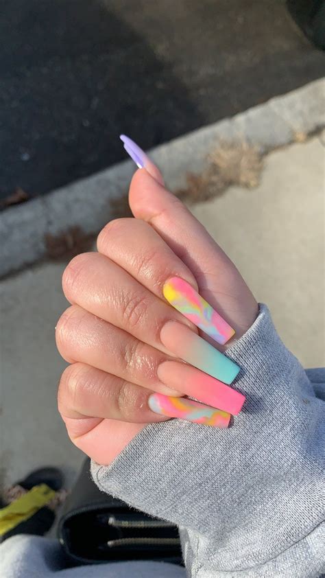 Pin By K 🧋 On N Tapered Square Nails Pink Acrylic Nails Square Nails