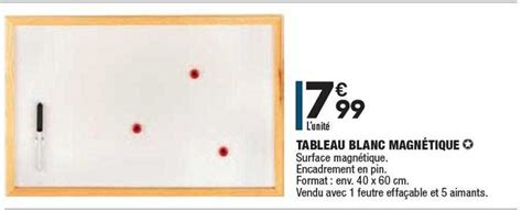 Promo Tableau Blanc Magnétique chez Aldi iCatalogue fr