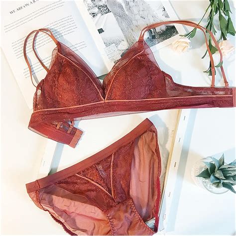 Dalizhai Lingerie Sweet Lace Underwear Women S Small Breasts Adjustable Gather Up Top No