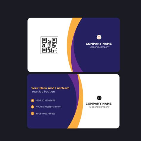 Business card purple color design template 691791 Vector Art at Vecteezy