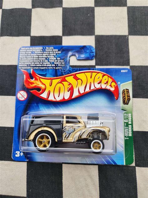Hot Wheels 2004 TREASURE HUNT Morris Wagon Gasser Gold Short Card VHTF Kustomkollector