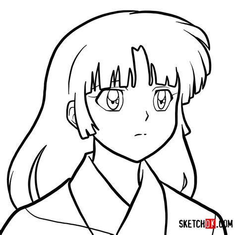 How To Draw Sango Coral Inuyasha Inuyasha Easy Drawings Sango