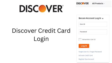 Discover Credit Card Login Discover Card Services Banking Loans