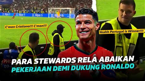 Semua Ditinggal Demi Ronaldo Saat Stewards Portugal Vs Slovenia Rela