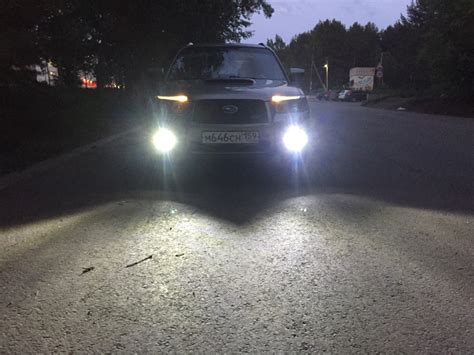 LED лампы в ПТФ — Subaru Forester (SG), 2,5 л, 2007 года | тюнинг | DRIVE2