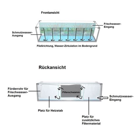 Komplettset Aquarium Zucht Becken Betta 38 L Inkl LED Lampe Pumpe