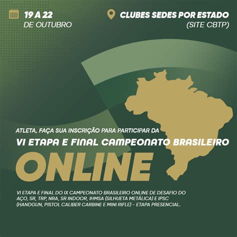 Inscrições abertas para a VI Etapa e Final do Brasileiro Online Etapa