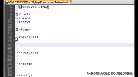 Html Css Tutorial Drop Down List And Textarea Youtube