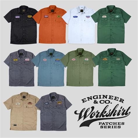 Jual Workshirt Seri Kemeja Pendek Baju Kerja Lapangan Unisex By