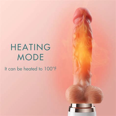 10 Vibration 3 Thrusting Heating Realistic Thrusting Dildo Sex Machine