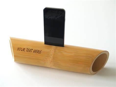 IPhone Speaker Docking Station Bamboo Sound Amplifier Bamboo Iphone