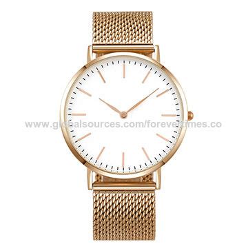 Buy Wholesale China Unisex 3atm Waterproof Japan Movement Mesh Bands Dw ...