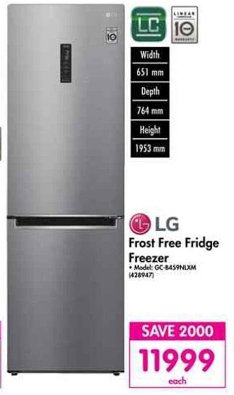 LG Frost Free Fridge Freezer offer at Makro