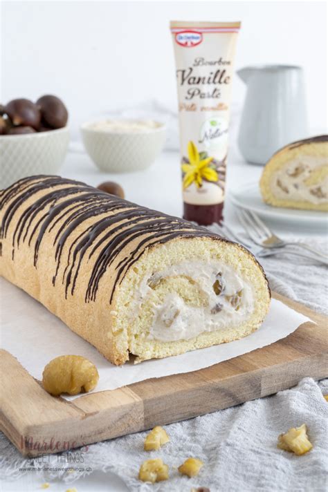 Marroni Roulade Marlenes Sweet Things