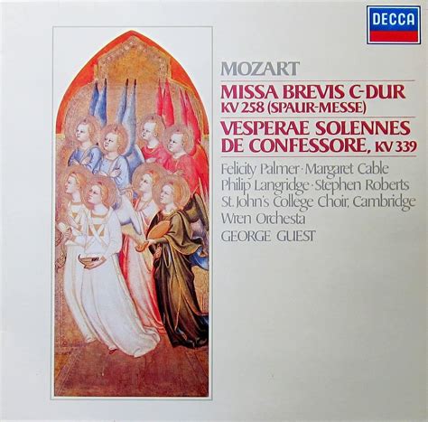 Mozart Missa Brevis C Dur Kv Spaur Messe Vesperae Solennes De