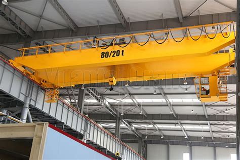 80 20 Ton Low Headroom Double Girder Overhead Crane For Brazil