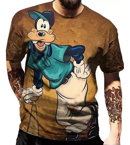 Camisetas De Desenho Animado Goofy Pluto Disney E Parcelamento