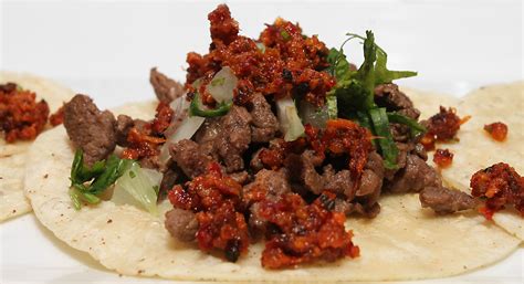 Tacos Campechanos: Sirloin, Homemade Beef Chorizo, Cilantro & Onion