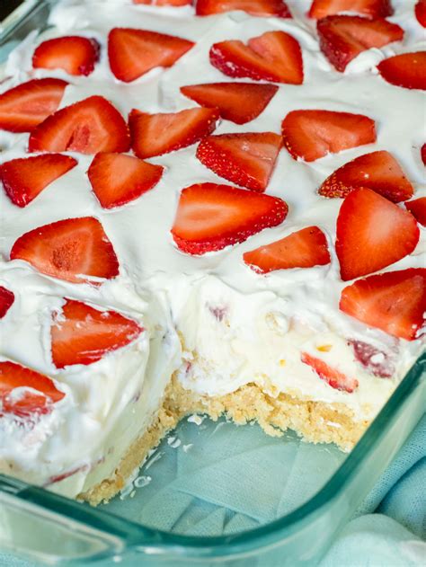 No Bake Strawberry Cheesecake Lush 12 Tomatoes