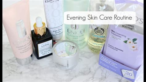 Evening Skin Care Routine Youtube