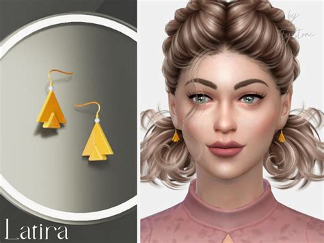 The Sims Resource Latira Female Earrings