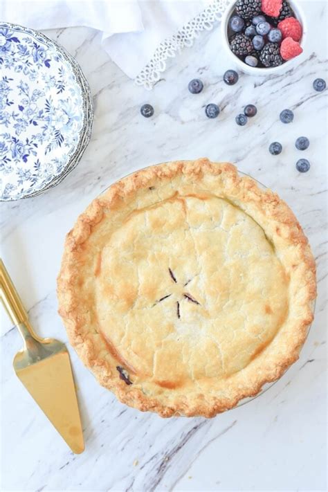 Razzleberry Pie Recipe Your Homebased Mom Triple Berry Pie