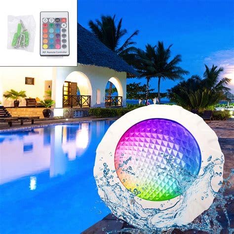 V W Rgb Swimming Led Pool Lights Underwater Light Waterproof Lamp