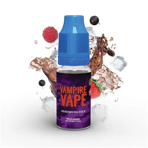 Vampire Vape Liquid Heisenberg Cola 10ml 12mg STEUERWARE 12 Mg