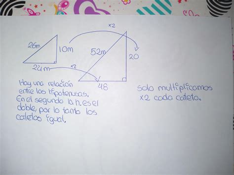 La Hipotenusa De Un Triángulo Rectángulo Mide 26 M Y Sus Catetos Miden