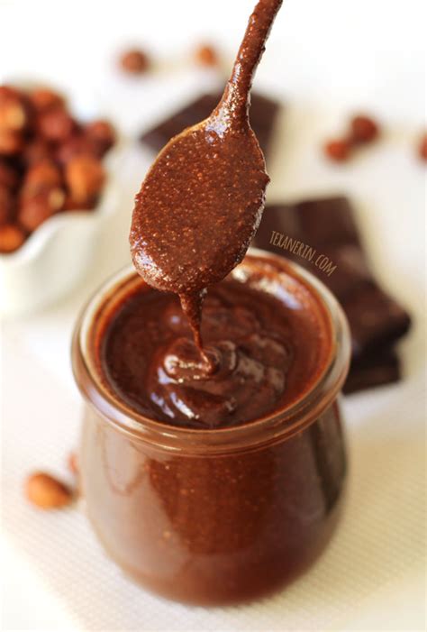 Paleo Homemade Chocolate Hazelnut Butter Vegan Texanerin Baking