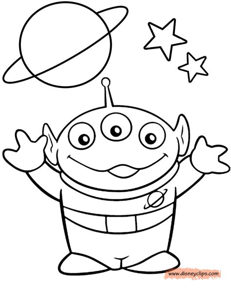 Disney Toy Story Alien Coloring Pages