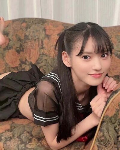 Umi Yatsugake Lying In Black Lingerie X Picture Celebrity Print Ebay