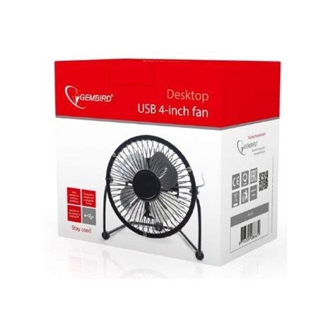 Prodaja - Gembird NF-03 USB 10cm desktop fan, black, metalni ventilator