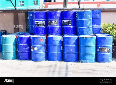 Industrial Chemical Drums High Resolution Stock Photography And Images