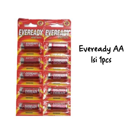 Isi 1 Eveready Baterai AA Single Pack Heavy Duty Merah