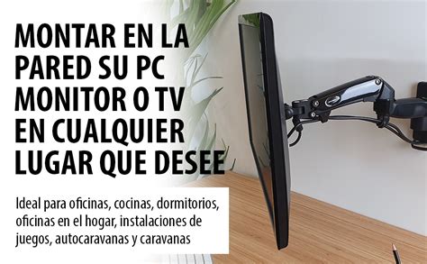 Invision Soporte Monitor Pared De Pc Y Tv Para Pantallas