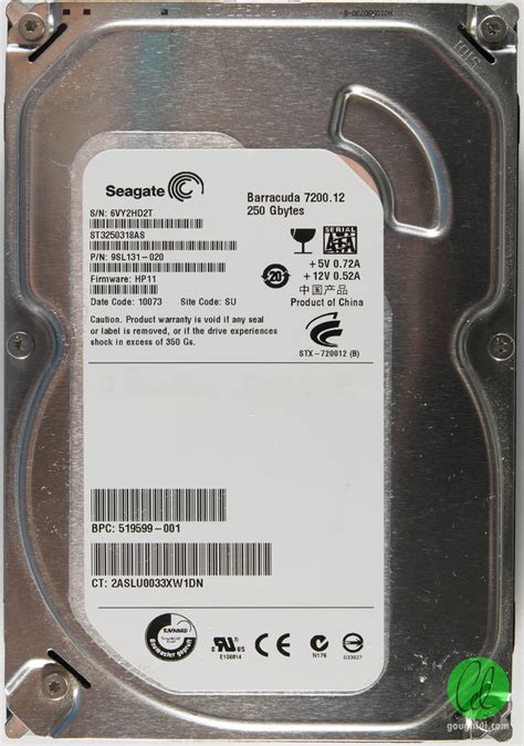 Seagate ST3250318AS Barracuda 7200 12 3 5 250GB 2010 Gough S Tech Zone