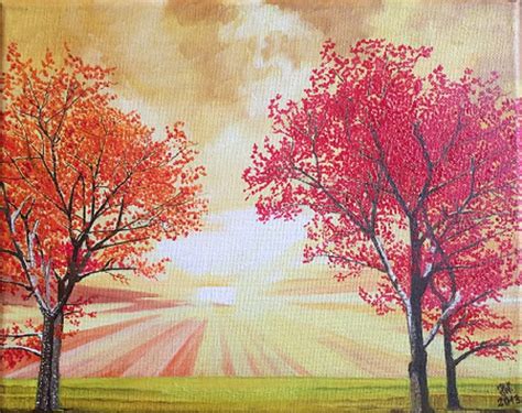 In Autumn Colors Oil Painting On Canvas 24x30 2013 Poland By