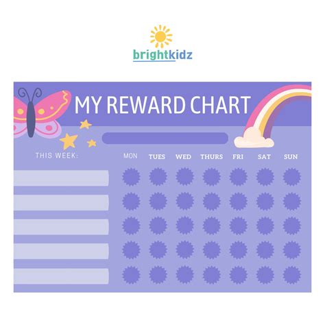 Reward Chart for Kids, Kids Reward Chart, Kids Rewards, Reward Chart ...