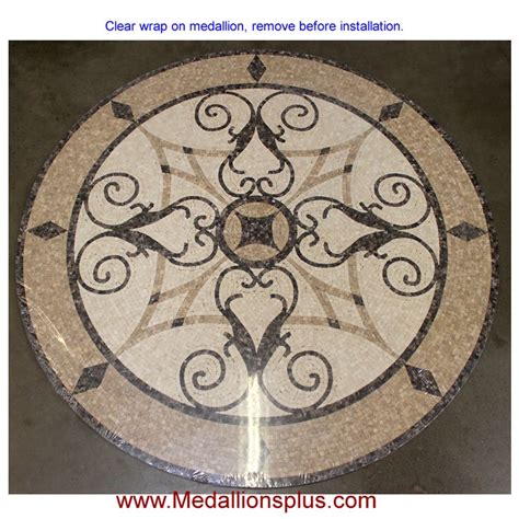 $299 KRISTINE, 24" Mosaic Floor Medallion - Honed - MedallionsPlus.com ...