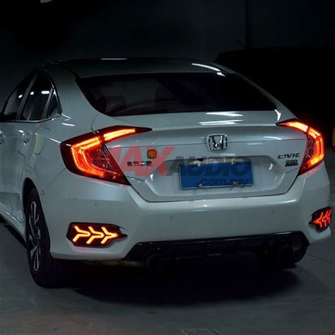 Buy Honda Civic Fc V Arrow Style Rear Bumper Reflector Led