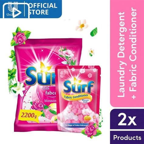 Surf Powder Detergent Blossom Fresh 2 2KG Pouch And Fabric Conditioner