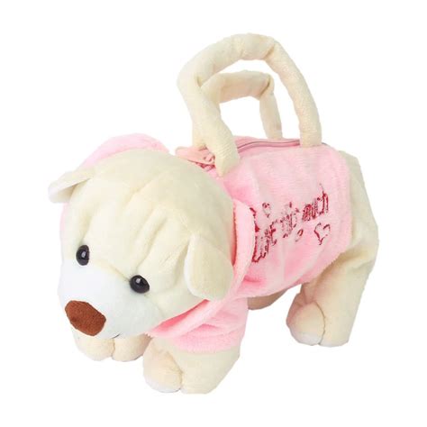 Cute Stuffed Animal Bag Puppy Shape Children Handbags Girls Handbag